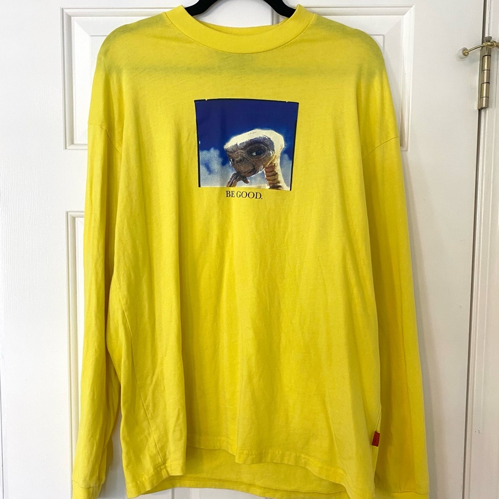 Lazy Oaf E.T. Extraterrestrial Be Good Yellow Long Sleeve Shirt